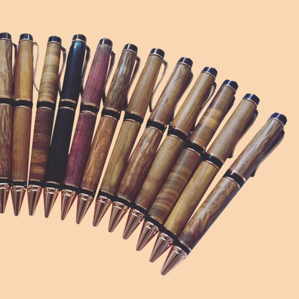 Mecadispro Bolígrafos, madera